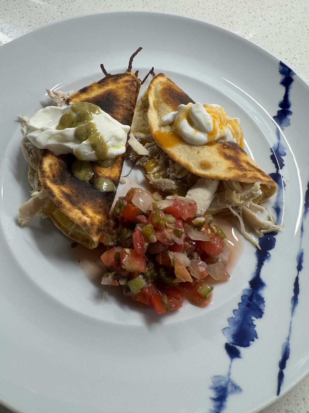 Chicken quesadillas with pico de gallo — personal chef weekly meals Alpharetta Georgia